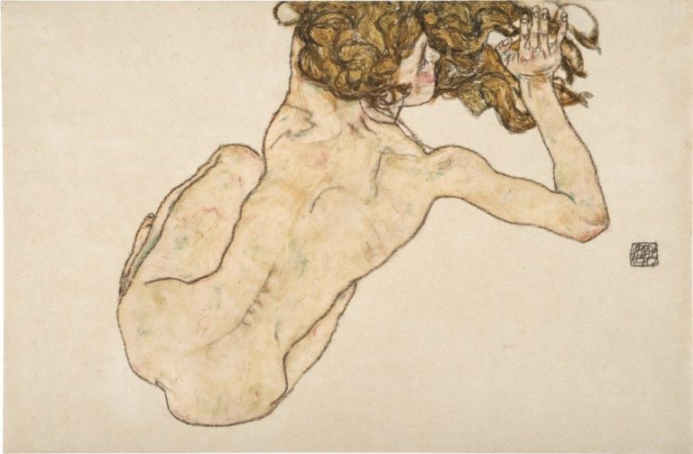 Šileov „pognuti akt s leđa“, Foto: www.dorotheum.com